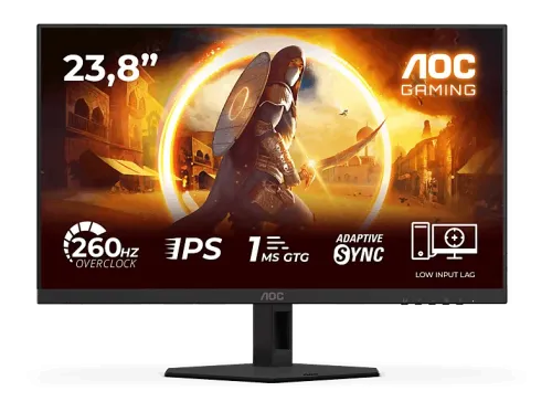 Monitor gaming AOC 24G4ZRE 24" Full-HD 260 Hz 0.3 ms MPRT IPS G-SYNC Compatible Sin marco de 3 lados HDR10 Negro