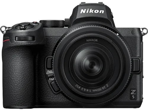 Cámara EVIL Nikon Z5 Full Frame Con objetivo Nikkor 24-50 mm F/4-6.3 24.3 MP WiFi Bluetooth Negro