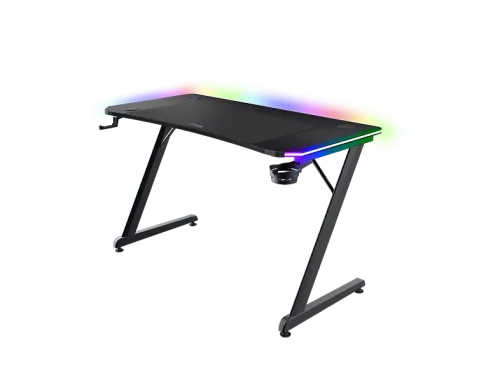 Mesa gaming Trust GXT710 Iluminación RGB Cargador Inalámbrico Negro