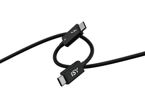Cable ISY IUC-1030 USB-C a Thunderbolt 4 0.8m 40 Gbps 8K@60Hz Negro