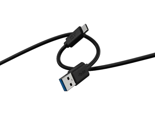 Cable USB a USB-C ISY IUC-1029,USB-C a USB-A 1.5m 5 Gbps 3A Negro