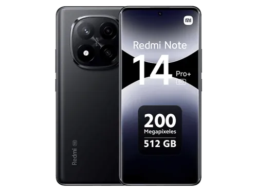 Móvil Xiaomi Redmi Note 14 Pro+ Midnight Black 256 GB 12 GB RAM 6.67" AMOLED Snapdragon® 7s Gen 3 Mobile Platform 5110 mAh