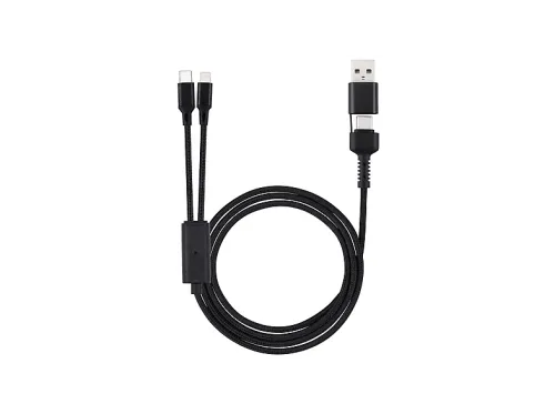 Cargador coche NK TS350106 Universal 18W Carga Simultánea 120cm Negro