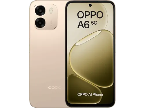 Móvil OPPO A6 5G Aurora Gold 256 GB 6 GB RAM 6.75" LCD Mediatek Dimensity 6300 (6nm) 6.500mAh