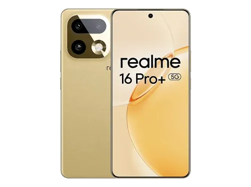 Móvil Realme 16 Pro+ Master Gold 512 GB 12 GB RAM 6.8" HyperGlow 4D Curve+ de 144Hz Qualcomm Snapdragon 7 Gen 4 7000 mAh