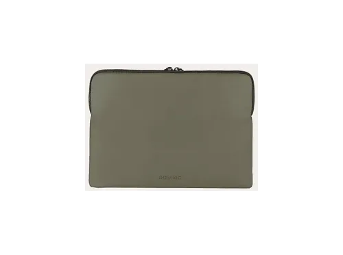 Funda portátil Tucano Gommo Sleeve 14" Para Portátiles de 14" o MacBook Air de 15" (2023-2024) Impermeable Bolsillo Exterior Verde Militar