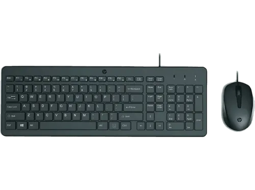 Pack Teclado + Ratón HP HP150 USB-A Indicadores LED Recorrido de teclas de perfil bajo Negro