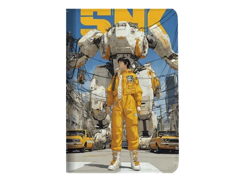 Funda tablet SilverHT Cool Robots Para Galaxy Tab A11+ Resistente al Desgaste y a las Manchas Multicolor