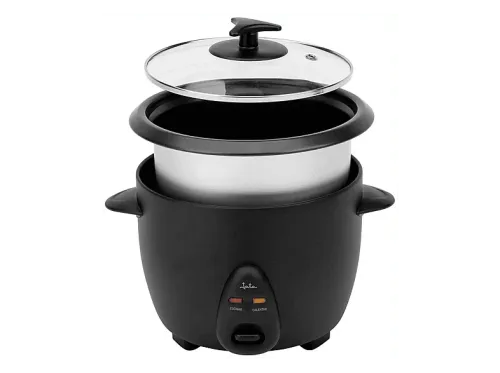 Arrocera Jata JEAR2510 400 W 1 l Selector de Programas Rapa de Vidrio Templado Negro