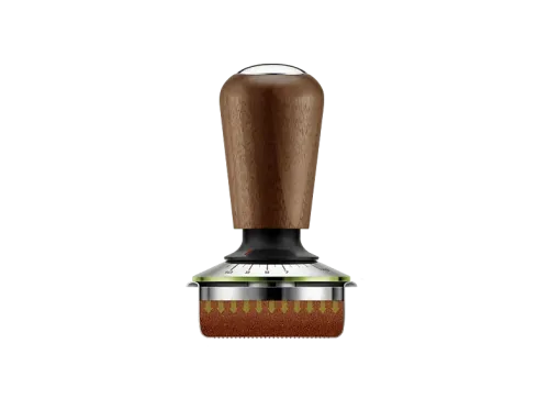 Accesorio cafetera Sage the Force Gauge Tamper™ 58mm Presión Precisa Placa Niveladora Presión Uniforme Acero inoxidable y Nogal