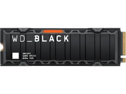 Disco duro SSD interno 1TB WD_BLACK SN850X NVMe SSD Con disipador de calor PlayStation®5 M.2 2280 Negro