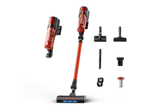 Aspirador escoba Rowenta X Force 8.80 RH1872E 250 W Potencia succión 100 AW 1.3 kg 60 min autonomía 0.44 l Ligera Especial Mascotas Rojo