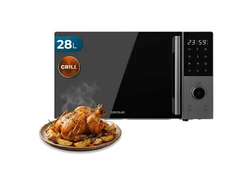 Microondas con grill Cecotec Proclean 2800 28 L 900 W Grill 1200 W Convección 2200 W 8 programas Plato 315 mm Gris