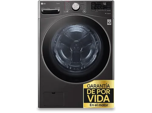 Lavadora carga frontal LG F0P3CYV2E 20 kg 1000 rpm 14 programas AI Direct Drive™ TurboWash™360˚ Acero negro
