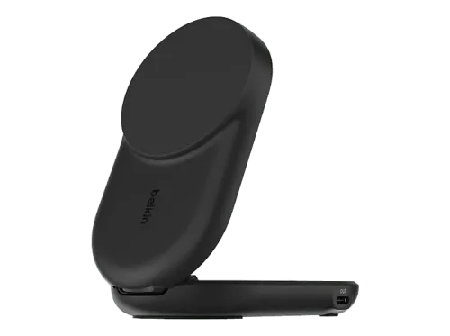 Cargador móvil inalámbrico Belkin WIZ039kqBK Compatible con dispositivos con tecnología Qi2 de 25 W Carga inalámbrica Forma circular Negro
