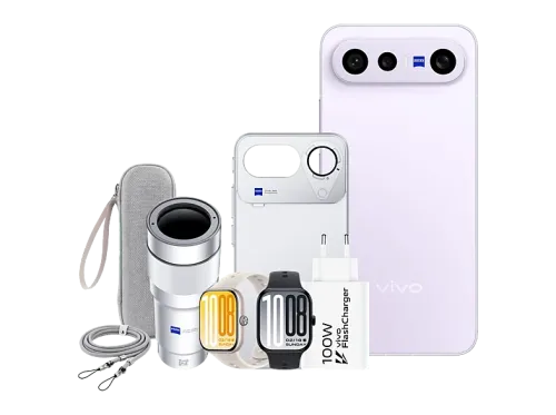 Móvil vivo Bundle X300 FE Mist Purple 512 GB 12 GB RAM 6.31" AMOLED Snapdragon® 8 Gen 5 Mobile 6500 mAh Incluye WATCH GT 2