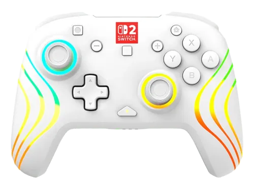 Mando Nintendo Switch Turtle Beach Afterglow™ Wave Wireless Controller Para Nintendo Switch / Switch Lite / Switch OLED / Switch 2 Blanco