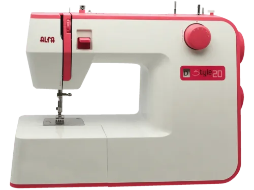 Máquina de coser Alfa STYLE 20 10 Puntadas Luz Led 70 W Blanca