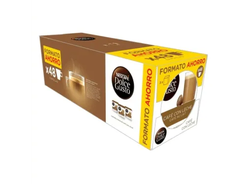 Cápsulas monodosis Dolce Gusto Café con leche Pack de 3 cajas de 16 cápsulas (48 en total)
