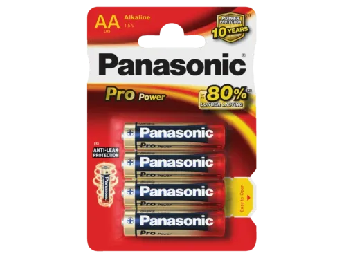 Pilas AA Panasonic LR6 Pro Power 4 uds