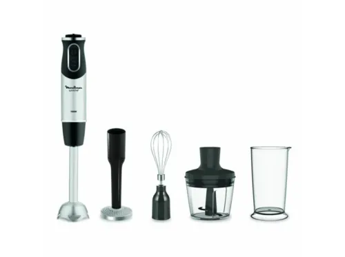 Batidora de mano Moulinex Quickchef DD65H810 1000W 10 vel Picadora 500 ml Vaso medidor 800 ml Pasa puré