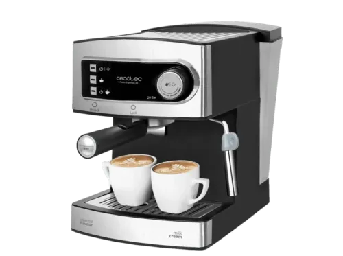 Cafetera Express Cecotec Power Espresso 20 850 W 20 bares 1.5 L Plata y negro