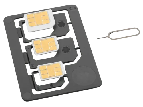 Kit adaptadores tarjeta SIM ISY ISA-1400 Triple: SIM MicroSIM NanoSIM