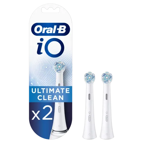 Recambio para cepillo dental Oral-B iO Ultimate Clean 2 cabezales Blanco