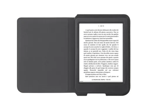 Funda eReader Rakuten Kobo Nia SleepCover Cuero artificial Modo Suspención Automático Negro