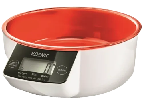 Balanza de cocina Koenic KSS 3220 Hasta 5 kg Función tara Forma de bol