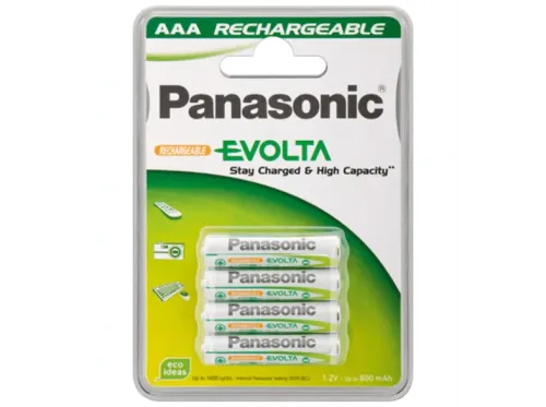 Wentronic AAA 800mAh NiMH 4-BL EVOLTA Panasonic Níquel metal hidruro 800mAh 1.2V batería recargable