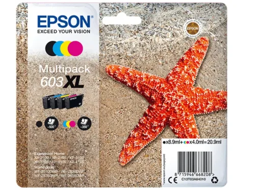 Pack cartuchos Epson Multipack 4 Colores 603XL Ink