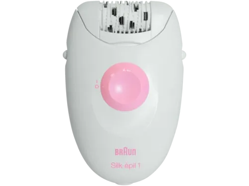Depiladora Braun Silképil 1 SE1370 Depiladora para mujer con cable con un accesorio blanco/rosa
