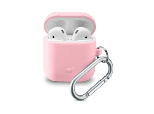 Funda Airpods Cellular Line BOUNCEAIRPODSP Silicona Rosa