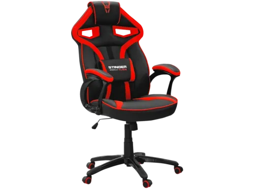 Silla gaming Woxter Stinger Station Alien Respaldo con ajuste automático Rojo