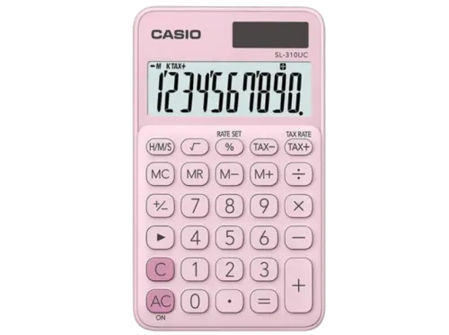 Calculadora Casio SL-310UC 10 dígitos Rosa