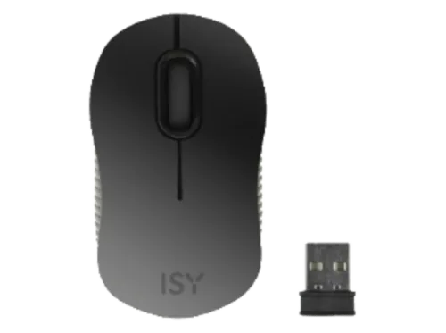 Ratón inalámbrico ISY IMM-2000 Óptico 1200 ppp Silencioso Negro