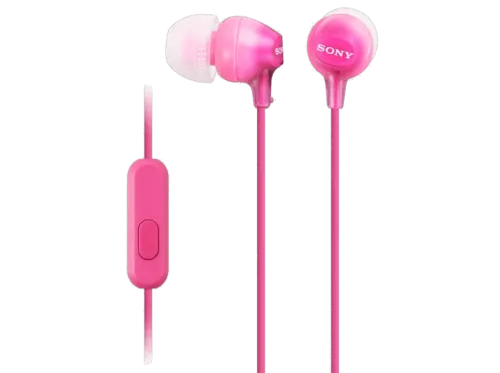 Auriculares de botón Sony MDR-EX15APPI 100 dB 1.2 metros Rosa
