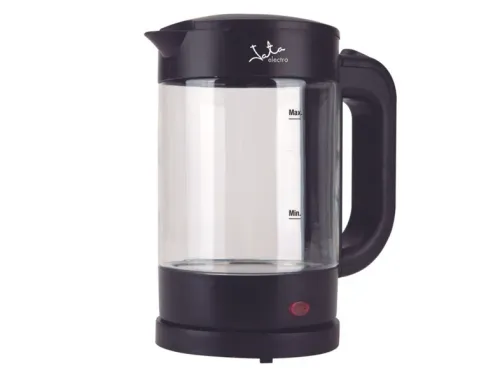 Hervidor de agua Jata HA702 1.2L 1500 W Cristal Libre de BPA Base con giro de 360º Recogecables Negro