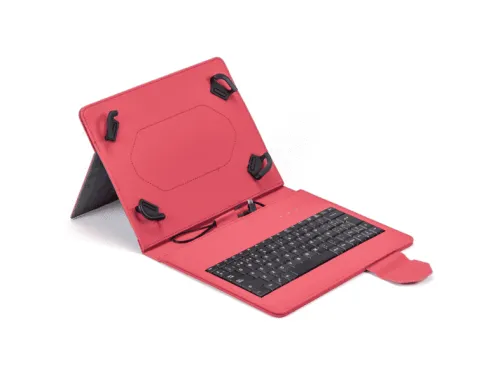 Funda Tablet Teclado Maillon Universal Urban Keyboard USB Type C Red