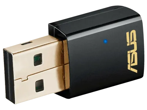Adaptador Wi-Fi USB ASUS USB-AC51 USB2 Dual Band AC600 Negro