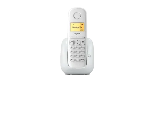 Teléfono Gigaset A180 Pantalla 1.5" 50 contactos Identificador llamadas Rellamada Blanco