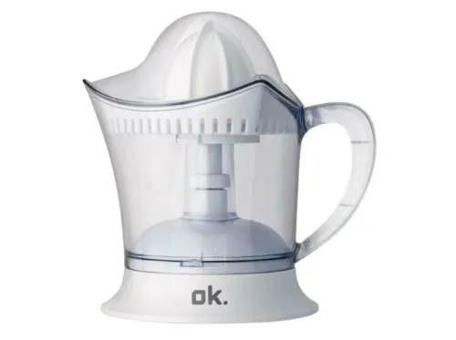 Exprimidor OK OJU 102 Potencia 40W Depósito de 0.5L Tapa transparente