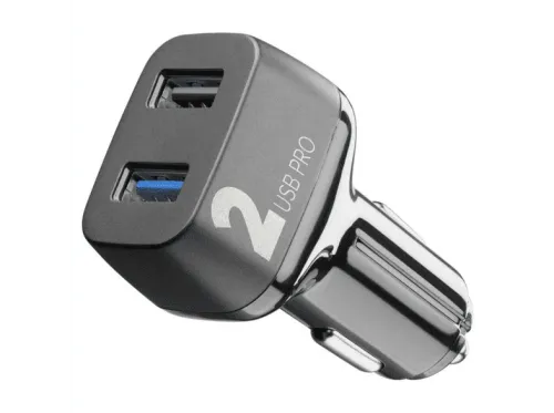 Cargador coche Cellular Line CBRUSB2QC36WK 2 USB 18 W + 18 W Universal Negro