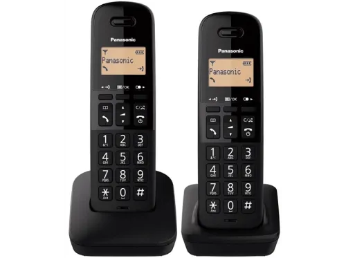Teléfono Panasonic KX-TGB612 2 Terminales Bloqueo de llamadas 50 contactos Resistente a golpes Negro