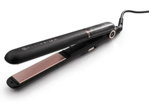 Plancha de pelo con vapor Bellissima B28 100 Revestimiento cerámica Color Negro y oro rosa