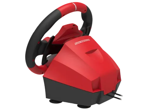 Volante Hori Mario Kart Pro Deluxe Para Nintendo Switch PC Pedales USB Rojo