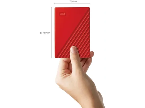 Disco duro portátil 4 TB WD My Passport Rojo USB 3.2 seguridad mediante contraseña