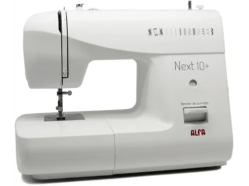 Máquina de coser Alfa NEXT 10+ 12 puntadas Luz Led Blanco