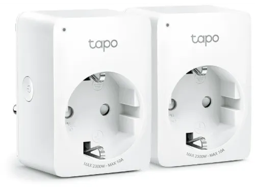 Enchufe inteligente Tp-link Tapo P100 Controlador por voz del hogar con Alexa WiFi Blanco